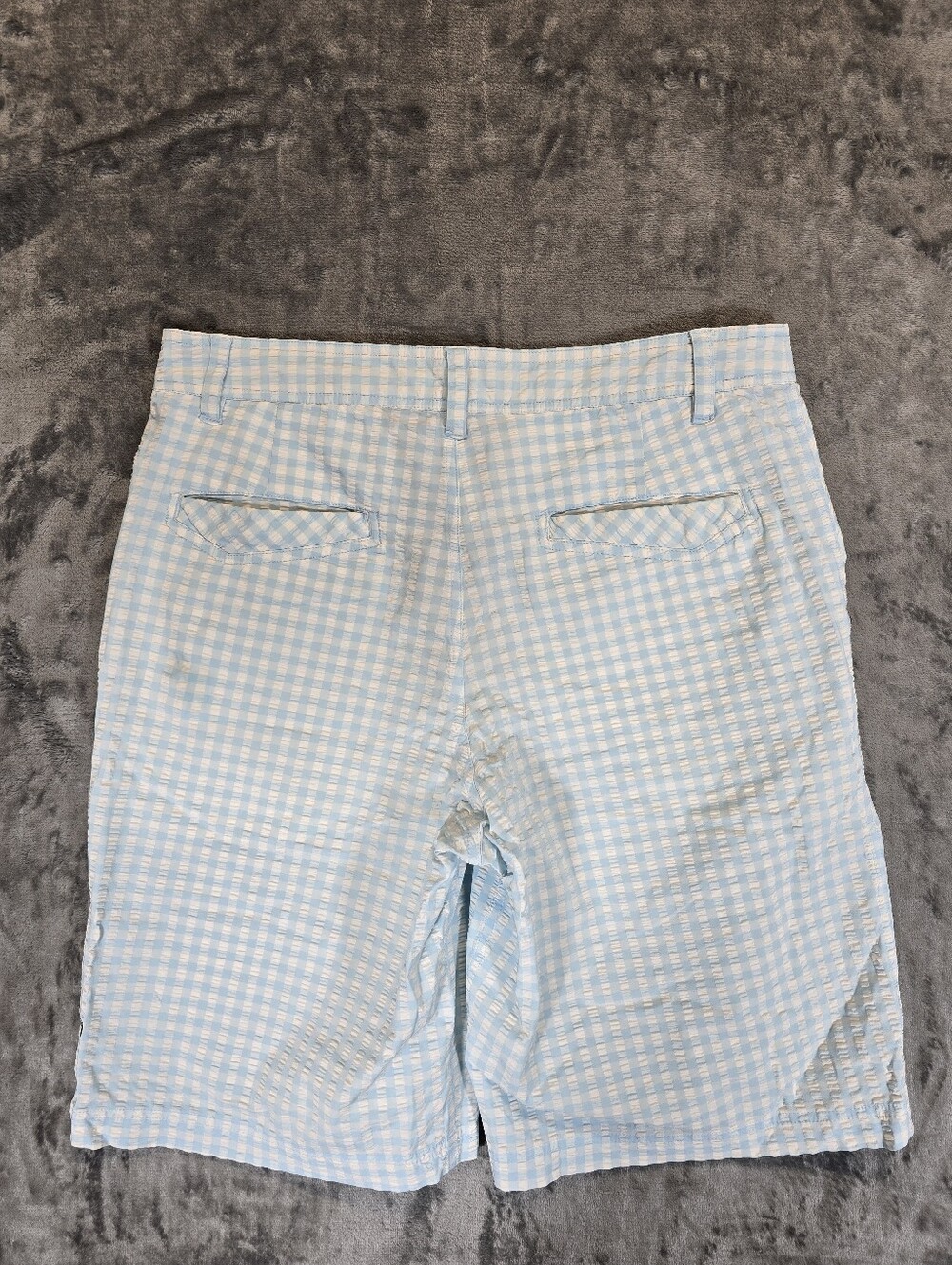 Lululemon Seersucker Performance Shorts Size 34 Blue - Picture 6 of 6